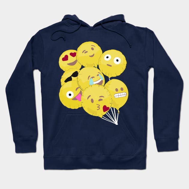 Emoji balloons Hoodie by AshStore